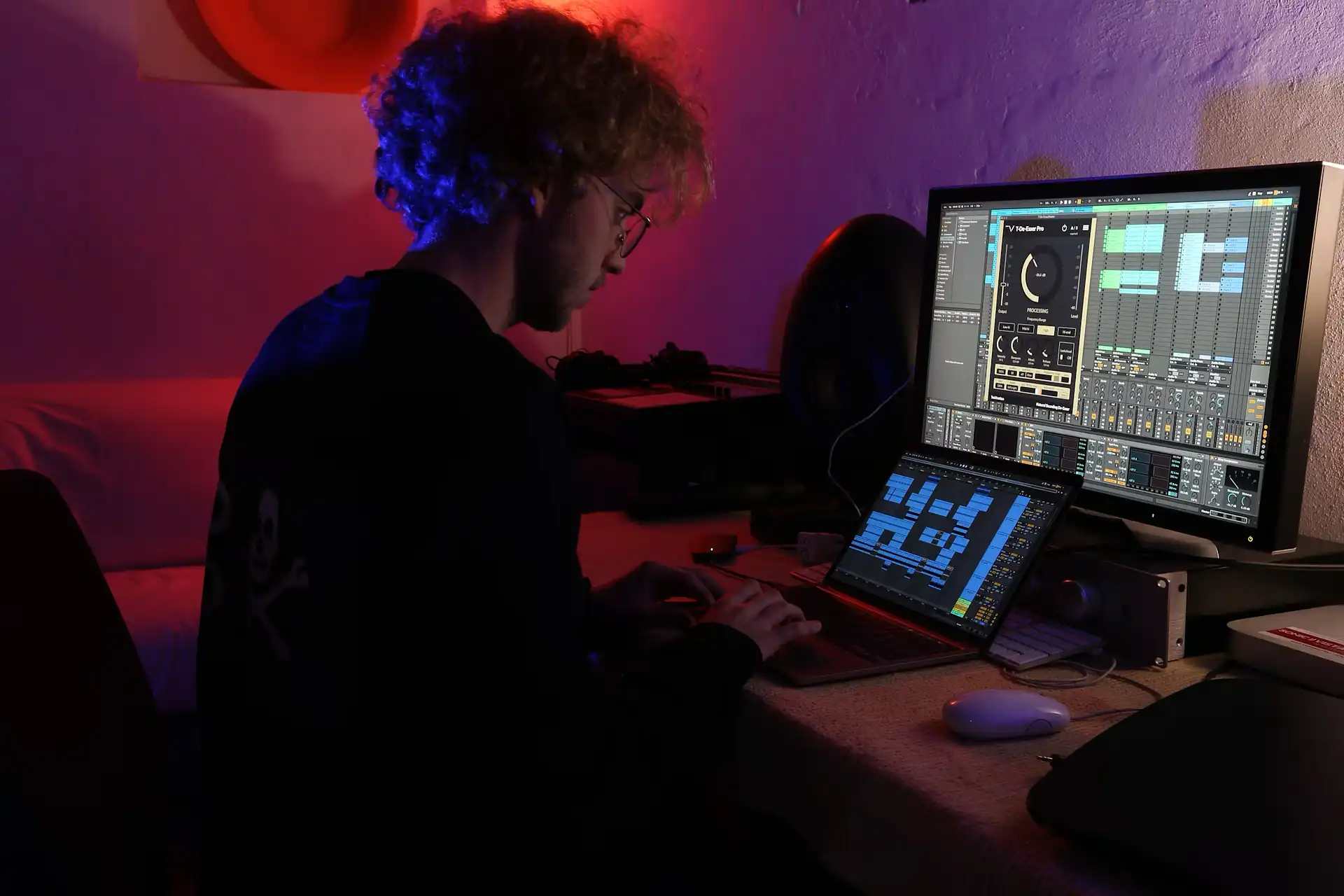 Muziek produceren in Logic Pro op een Apple Mac computer